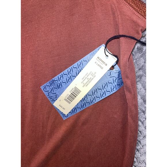 Simply Vera Vera Wang Rusty Copper Scooped Neck Sleeveless Top Size XL NWT - Picture 3 of 5